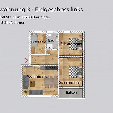 Auszeit-Im-Harz Haus 3 Wohnung 3 Braunlage Exterior foto